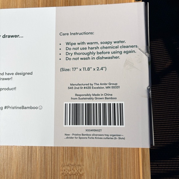 Premium Bamboo Drawer Organizer by - Picture 2 of 7